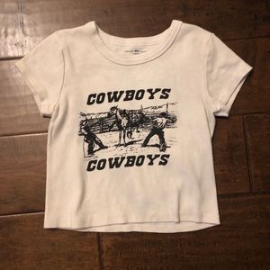 brandy melville crop top ~ cowboys